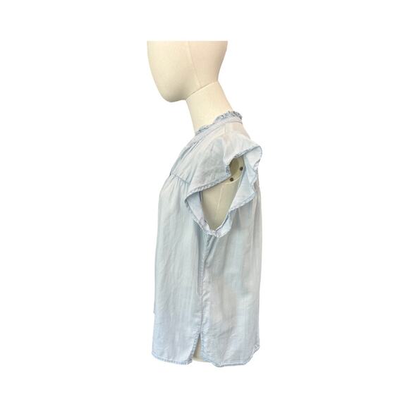 Rails Ruthie Shirt Women's Small Light Vintage Blue Tencel Button Down - Picture 4 of 8